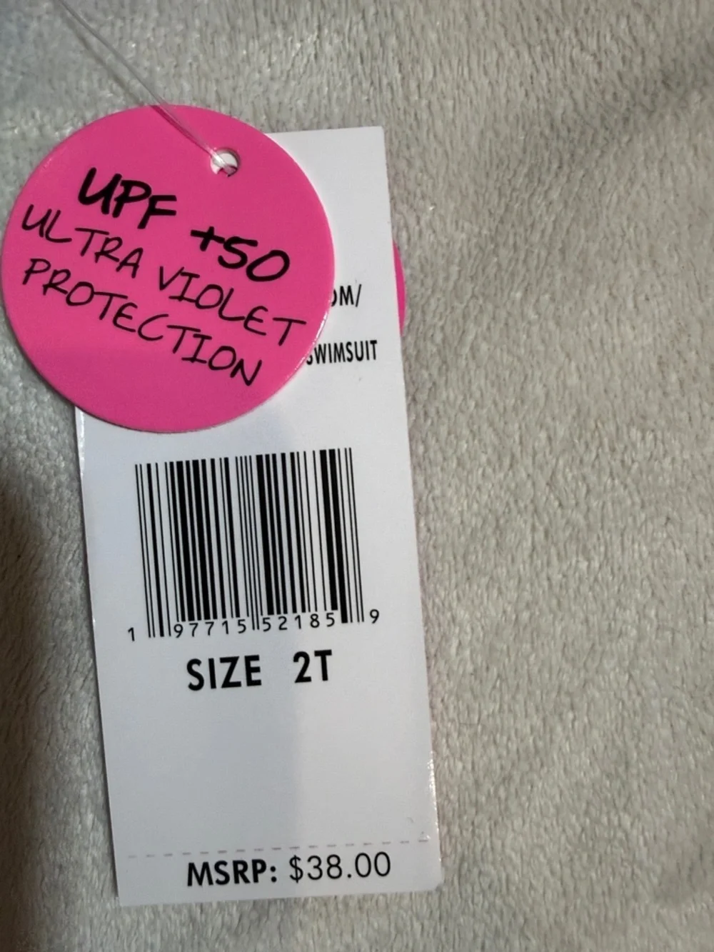 NWT Betsey Johnson Girls Lavender and Aqua Mermaid Scale One-Piece Swimsuit